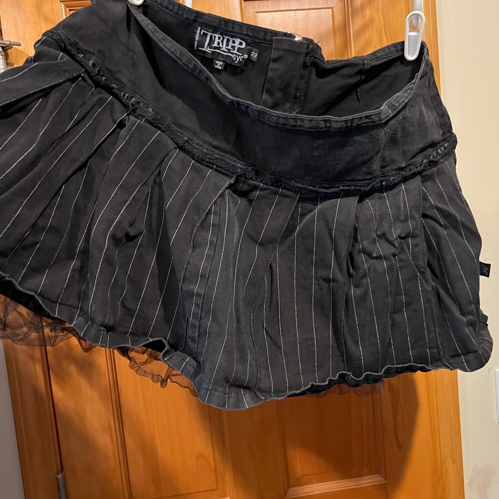 Tripp NYC Black Skater Mini Skirt